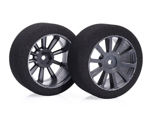 Matrix 30mm 1/10 Foam Rear Tires (Air Carbon Rim) (2) (12mm Hex) (37 Shore)