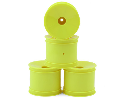 JConcepts 12mm Hex Mono 1/10 Stadium Truck Wheel (4) (T6.1) (Yellow)