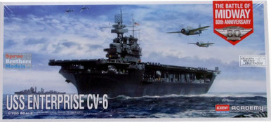 ACA14409 1:700 Academy USS Enterprise CV-6 Battle of Midway 80th Anniversary