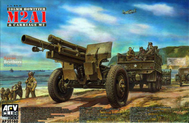 AFV35160 1:35 AFV Club 105mm Howitzer M2A1 & Carriage M2