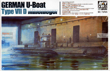 AFV73505 1:350 AFV Club German U-Boat Type VII D Minelayer