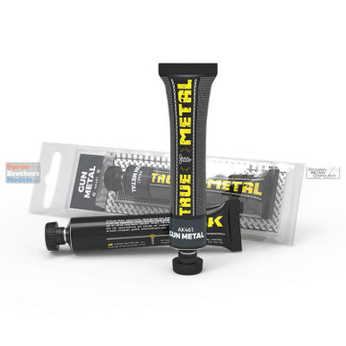 AKI000461 AK Interactive True Metal - Gun Metal