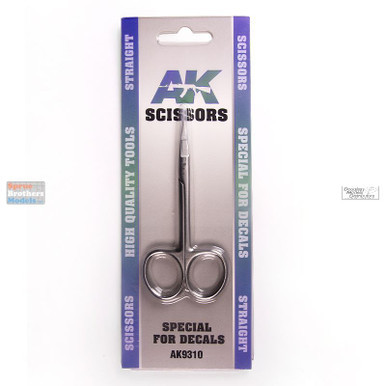 AKI009310 AK Interactive Straight Tip Scissors (for Decals)