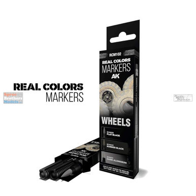 AKIRCM0102 AK Interactive Real Color Marker Set - Wheels