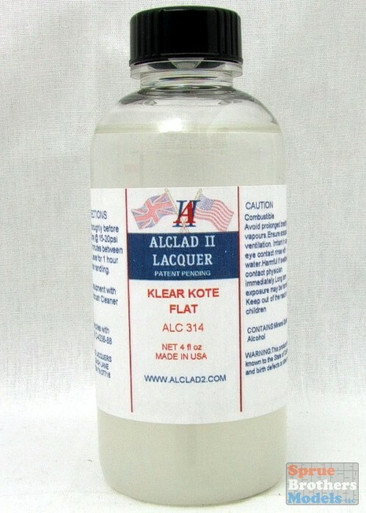 ALC0314 Alclad II Gloss Klear Kote Flat 4oz #314