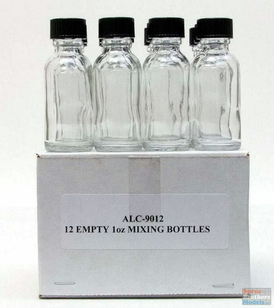 ALC9012 Alclad II Empty 1oz Mixing Bottles with Lids (12 bottles)