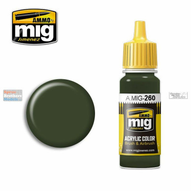 AMM0260 AMMO by Mig Acrylic Color - IJN Kawasaki Green (17ml bottle)