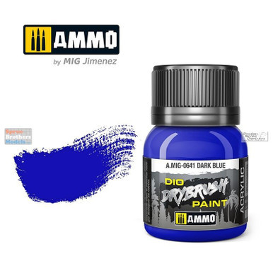 AMM0641 AMMO by Mig Dio Drybrush Paint - Dark Blue (40ml bottle)