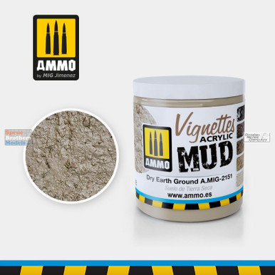 AMM2151 AMMO by Mig Acrylic Mud for Vignettes - Dry Earth Ground (100ml)