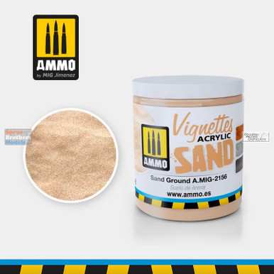 AMM2156 AMMO by Mig Acrylic Sand for Vignettes - Sand Ground (100ml)