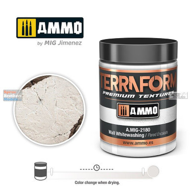 AMM2180 AMMO by Mig Acrylic Terraform Premium Textures - Wall Whitewashing 100ml