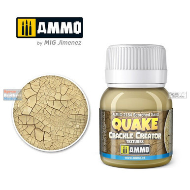 AMM2184 AMMO by Mig Quake Crackle Creator Textures - Scorched Sand 40ml