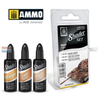 AMM7324 AMMO by Mig Shader Set - Rust