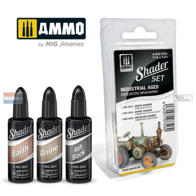 AMM7326 AMMO by Mig Shader Set - Industrial Aged