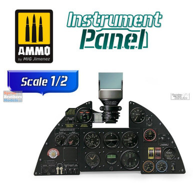 AMM8285 1:2 AMMO by Mig Instrument Panel - Hawker Hurricane Mk.I