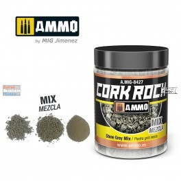 AMM8427 AMMO by Mig Cork Rock - Stone Grey Mix 100ml