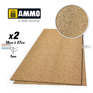 AMM8835 AMMO by Mig - Create Cork Fine Grain 1mm (2 sheets)