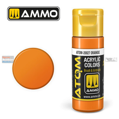 AMMAT20027 AMMO by Mig ATOM Acrylic Paint -  Orange FS32246 (20ml)