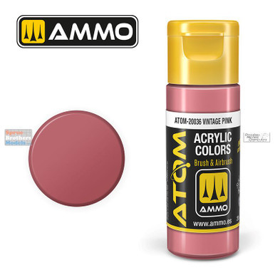 AMMAT20036 AMMO by Mig ATOM Acrylic Paint -  Vintage Pink (20ml)