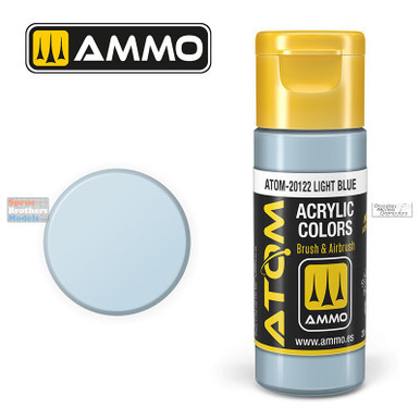 AMMAT20122 AMMO by Mig ATOM Acrylic Paint -  Light Blue FS35550 (20ml)
