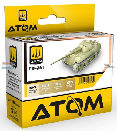 AMMAT20761 AMMO by Mig ATOM Paint Set - Dunkelgelb Modulation Set