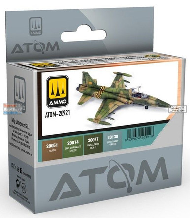 AMMAT20921 AMMO by Mig ATOM Paint Set - USAF TAC Colors 1960s-1970s + Vietnam War