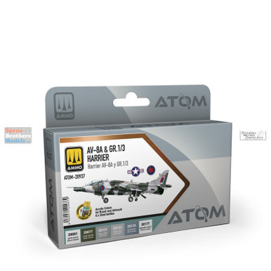 AMMAT20937 AMMO by Mig ATOM Paint Set - AV-8A Harrier GR.1/3 Colors
