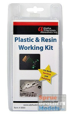 APA0003 Alpha Abrasives Plastic & Resin Working Kit