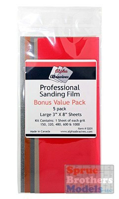 APA0201 Alpha Abrasives Professional Sanding Film Bonus Value Pack