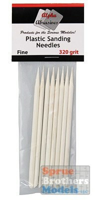 APA0403 Alpha Abrasives Plastic Sanding Needles - Fine (320 grit)