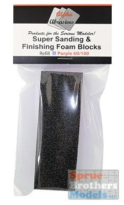 APA1002 Alpha Abrasives Super Sanding & Finishing Foam Block - Purple (60/100 grit)