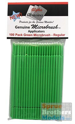 APA1352 Alpha Abrasives Microbrush Applicators - Green - Regular - 100 pack