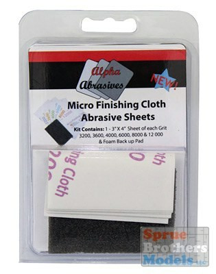 APA2050 Alpha Abrasives Micro Finishing Cloth Abrasive Sheets Set