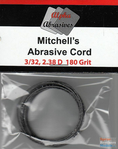 APAMIT056 Alpha Abrasives Mitchell's Abrasive Cord 3/32" 2.38D 180 Grit