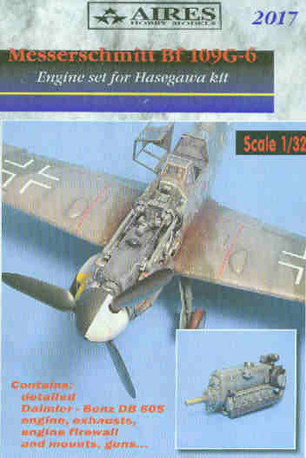 ARS2017 1:32 Aires Messerschmitt Bf109G-6 Engine Set #2017