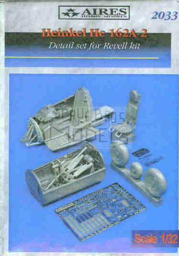 ARS2033 1:32 Aires Heinkel He 162A-2 He162A-2 Salamander Detail Set (REV kit) #2033