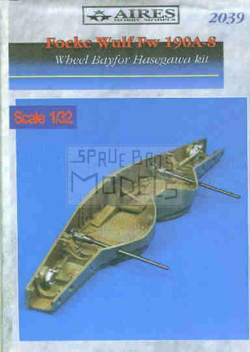 ARS2039 1:32 Aires Fw190A-8 Fw 190A-8 Wheel Bay Set (HAS kit) #2039