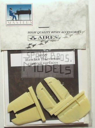 ARS4035 1:48 Aires Hawker Hurricane Control Surfaces Set (HAS kit) #4035