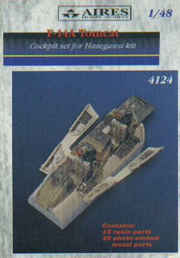 ARS4124 1:48 Aires F-14A Tomcat Cockpit Set (HAS kit) #4124