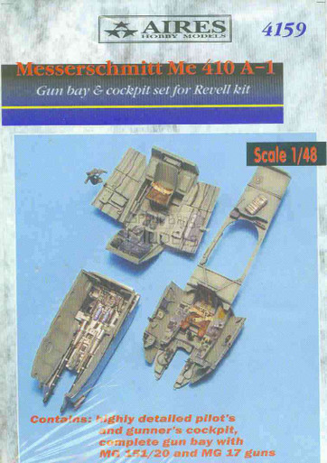 ARS4159 1:48 Aires Me410A-1 Me 410A-1 Gun Bay & Cockpit Set (REV kit) #4159