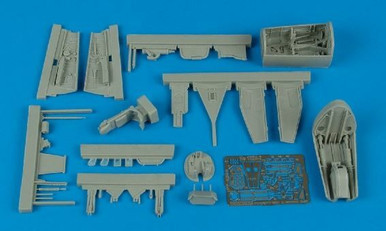 ARS4359 1:48 Aires Heinkel He162A He 162A Cockpit & Wheel Bay Set (TAM kit) #4359