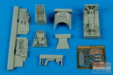 ARS4567 1:48 Aires P-38F Lightning Cockpit Set (ACA kit)