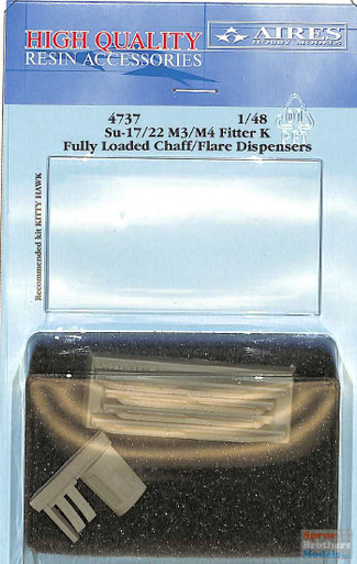 ARS4737 1:48 Aires Su-17M3/M4 Su-22M3/M4 Fitter K Fully Loaded Chaff/Flare Dispensers (KTH kit)