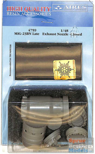 ARS4759 1:48 Aires MiG-23BN Flogger Late Exhaust Nozzles Closed (TRP kit)