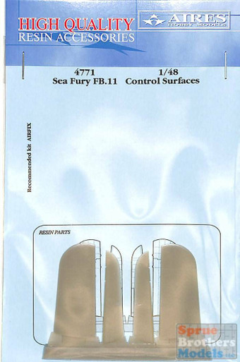 ARS4771 1:48 Aires Sea Fury FB.11 Control Surfaces (AFX kit)