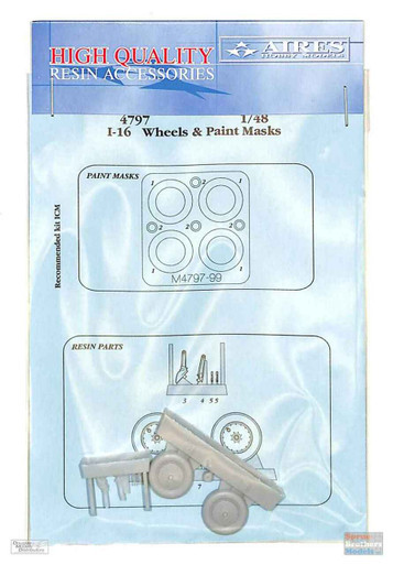 ARS4797 1:48 Aires I-16 Wheels & Paint Mask (ICM kit)