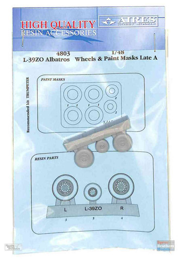 ARS4803 1:48 Aires L-39ZO Albatros Late A Wheels & Paint Mask (TRP kit)