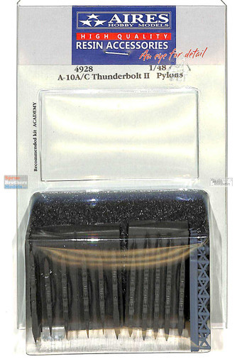 ARS4928 1:48 Aires A-10A A-10C Thunderbolt II Pylons (ACA kit)