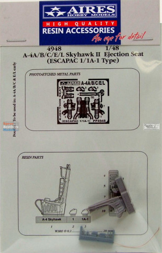 ARS4948 1:48 Aires A-4A A-4B A-4C A-4E A-4L Skyhawk ESCAPAC 1/1A-1 Type Ejection Seat