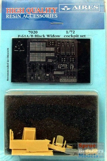 ARS7020 1:72 Aires P-61A P-61B Black Widow Cockpit Set (DRA kit) #7020